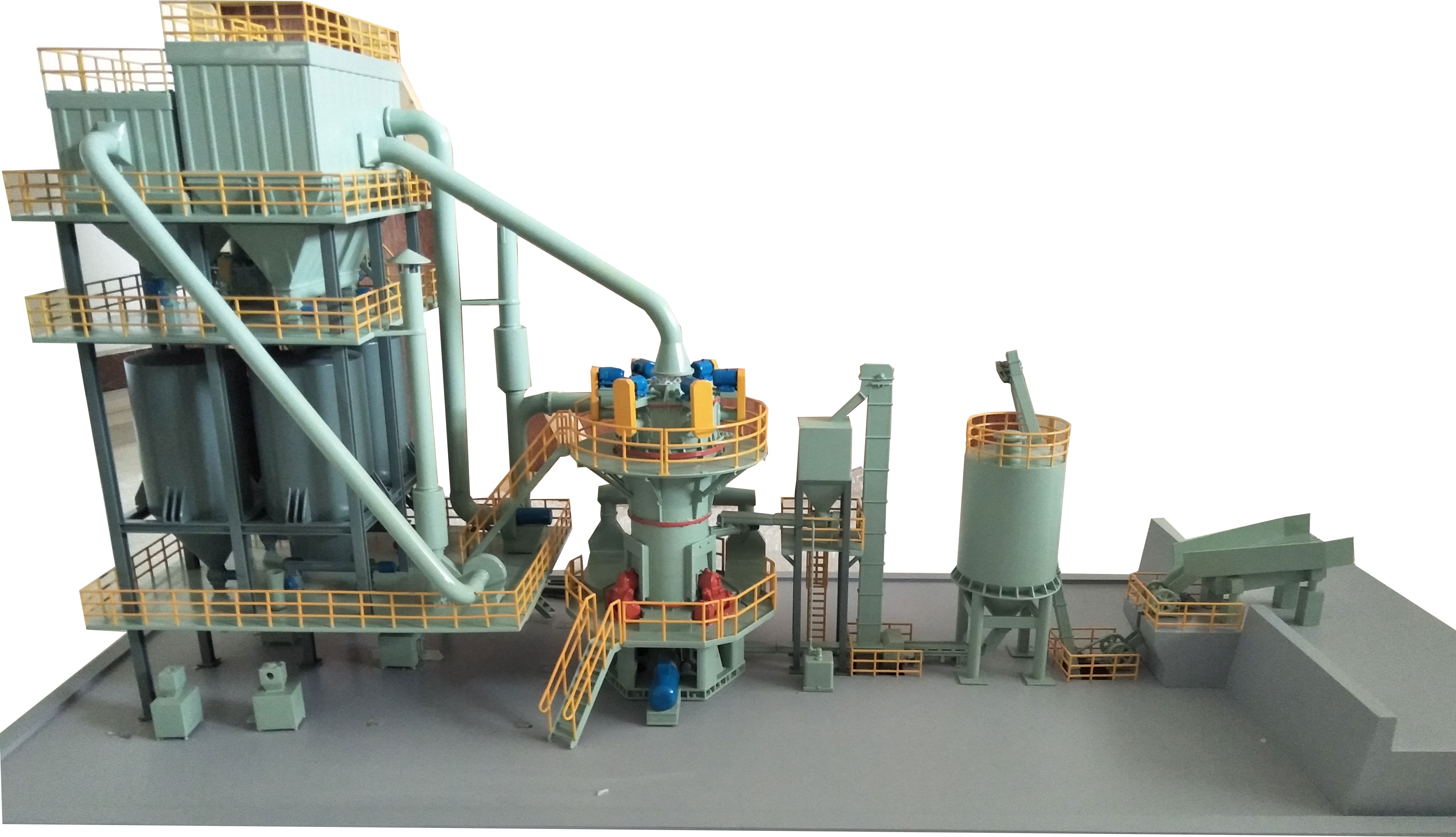 HLMX立式磨粉機(jī)礦石粉生產(chǎn)線布局圖 HLMX立式磨粉機(jī)礦石粉生產(chǎn)線布局圖