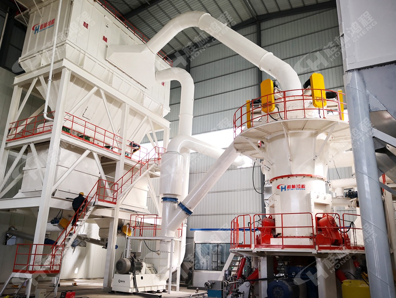 HLMX1700高壓立式輥磨機生產線客戶安裝完成現場 HLMX1700高壓立式輥磨機生產線客戶安裝完成現場