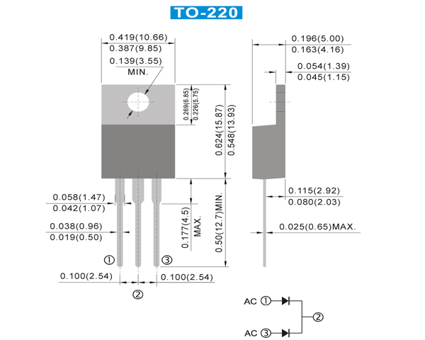 TO-220尺寸 TO-220尺寸