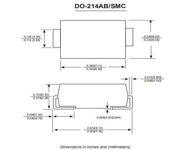SMC封裝尺寸 SMC封裝尺寸