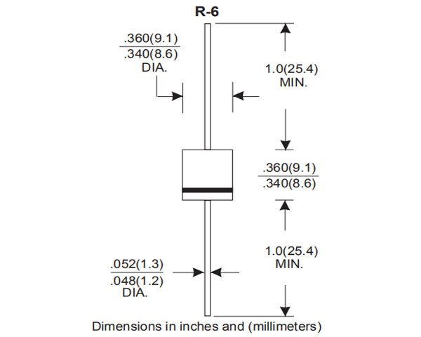 R-6封裝尺寸 R-6封裝尺寸
