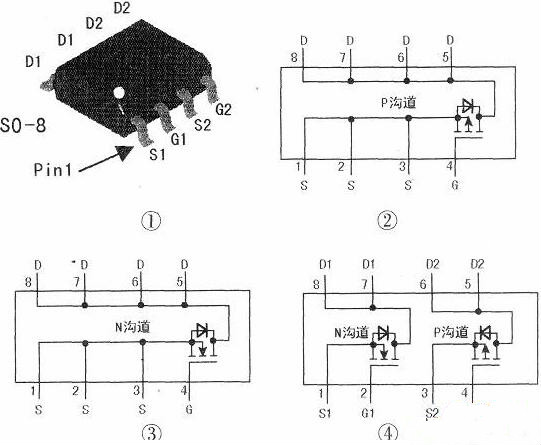 貼片mos管8引腳各代表什么圖解 貼片mos管8引腳各代表什么圖解