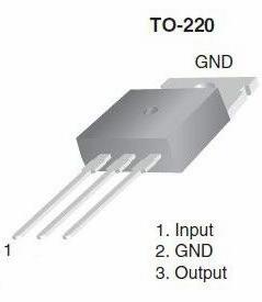 三端穩壓管7805引腳圖