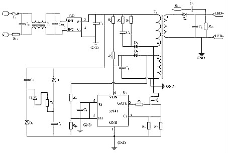 LED恒流源電路圖