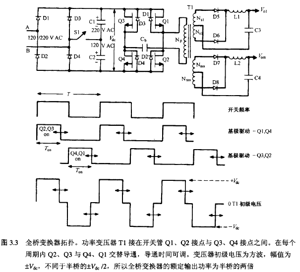 全橋拓撲基本工作原理 全橋拓撲基本工作原理