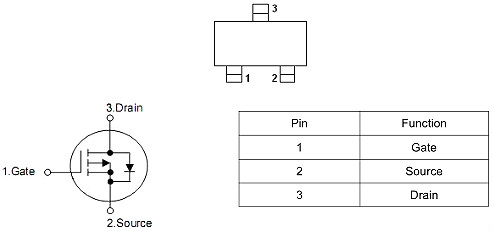 MOS管,-4.0A/-16V,3415 MOS管,-4.0A/-16V,3415