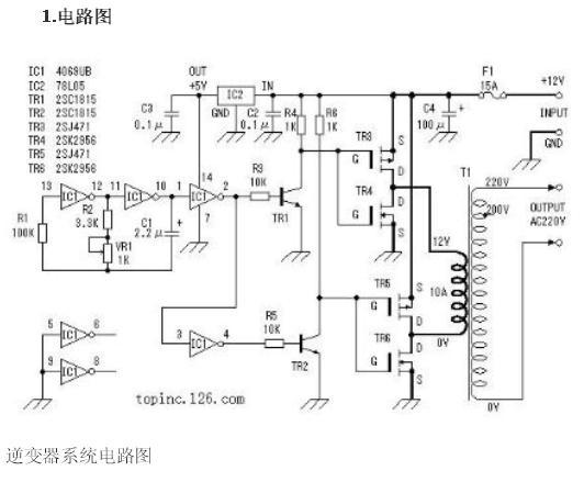逆變器的工作原理圖