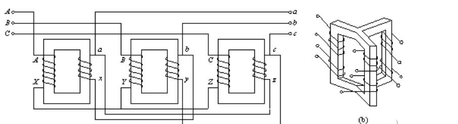 三相變壓器原理圖