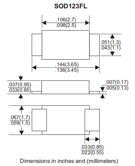 SOD123封裝 SOD123封裝