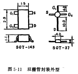 雙柵MOS場效應管 雙柵MOS場效應管