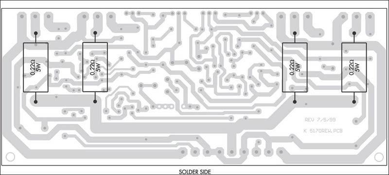 200W場效應(yīng)管音頻功率放大器圖解