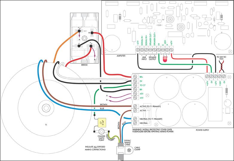 200W場效應(yīng)管音頻功率放大器圖解