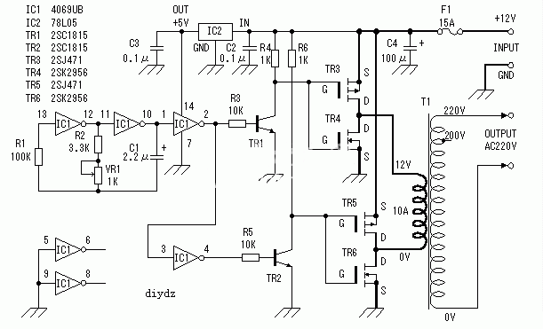 MOS場效應管逆變器工作原理及制作過程 MOS場效應管逆變器工作原理及制作過程