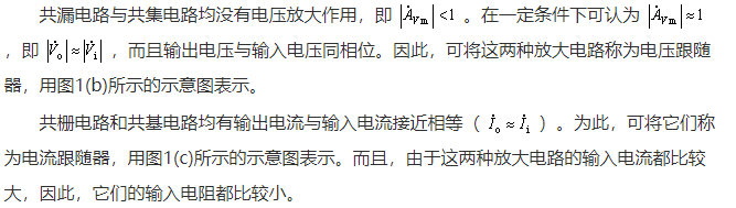 場(chǎng)效應(yīng)管與BJT放大電路的性能比較 場(chǎng)效應(yīng)管與BJT放大電路的性能比較