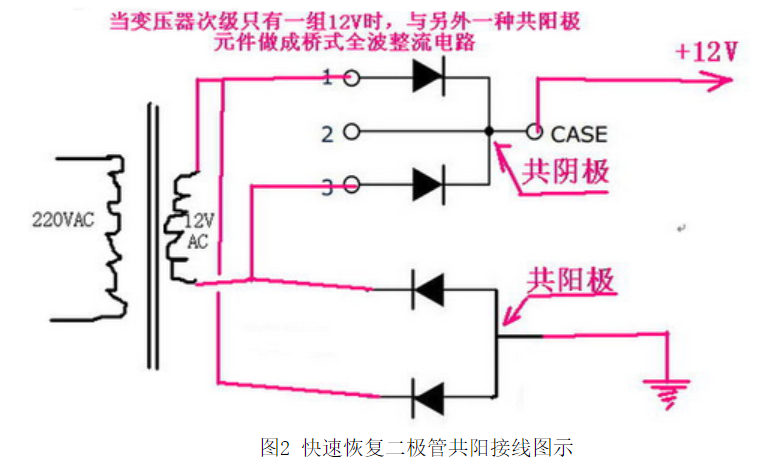快恢復(fù)二極管接線圖與共陰極接法解析