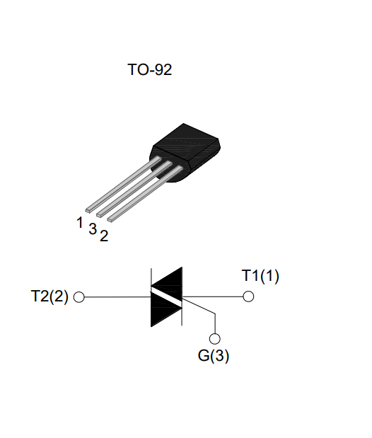 BT131可控硅引腳