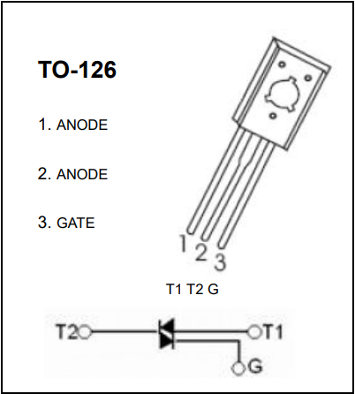 bt134可控硅管腳