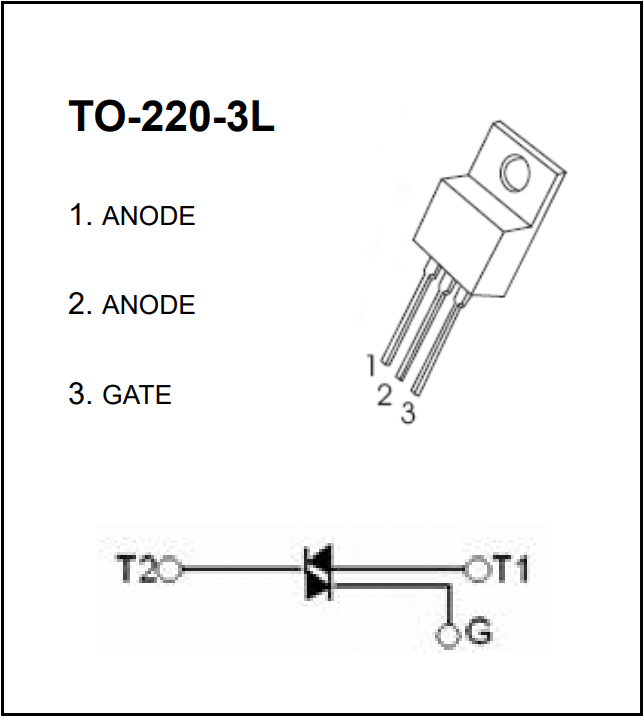 bt137/to-220可控硅管腳
