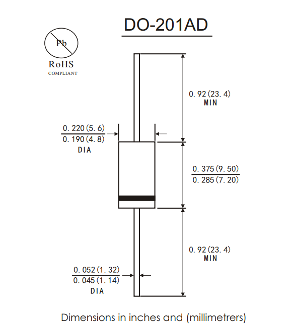 SB1045LL/DO-201AD引腳