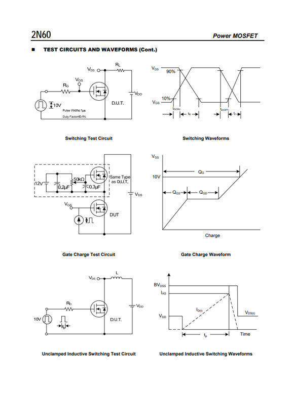 2N60 TO252/TO220參數(shù)和中文資料 - 場效應(yīng)MOS管 - 壹芯微