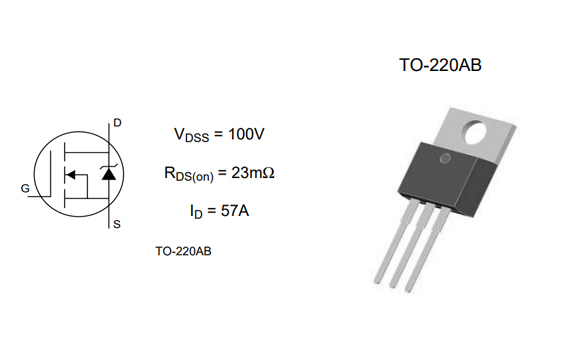 IRF3710 TO-220參數和中文資料 - 場效應MOS管 - 壹芯微