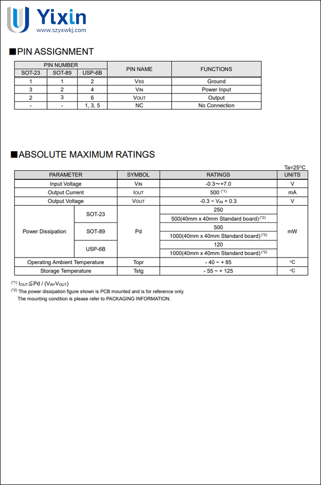 XC6206-1.8,XC6206-2.5