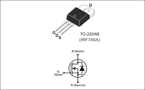 IRF740,IRF840,場效應MOS管電路符號 IRF740,IRF840,場效應MOS管電路符號