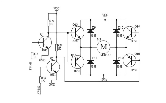 場效應MOS管H橋驅動電機電路解析 - 壹芯微