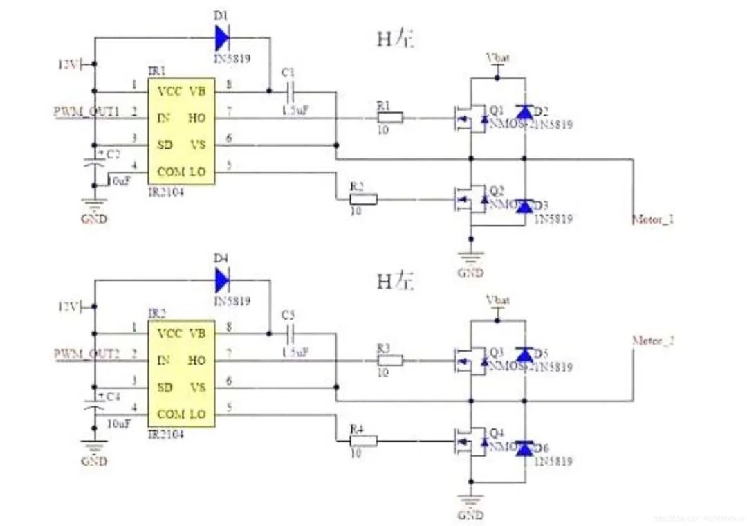 PWM驅動MOS管H橋電路解析-壹芯微