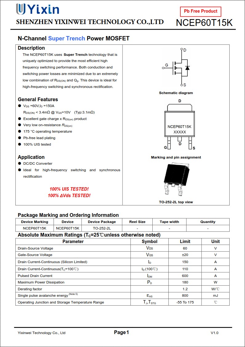 NCEP60T15K規格書