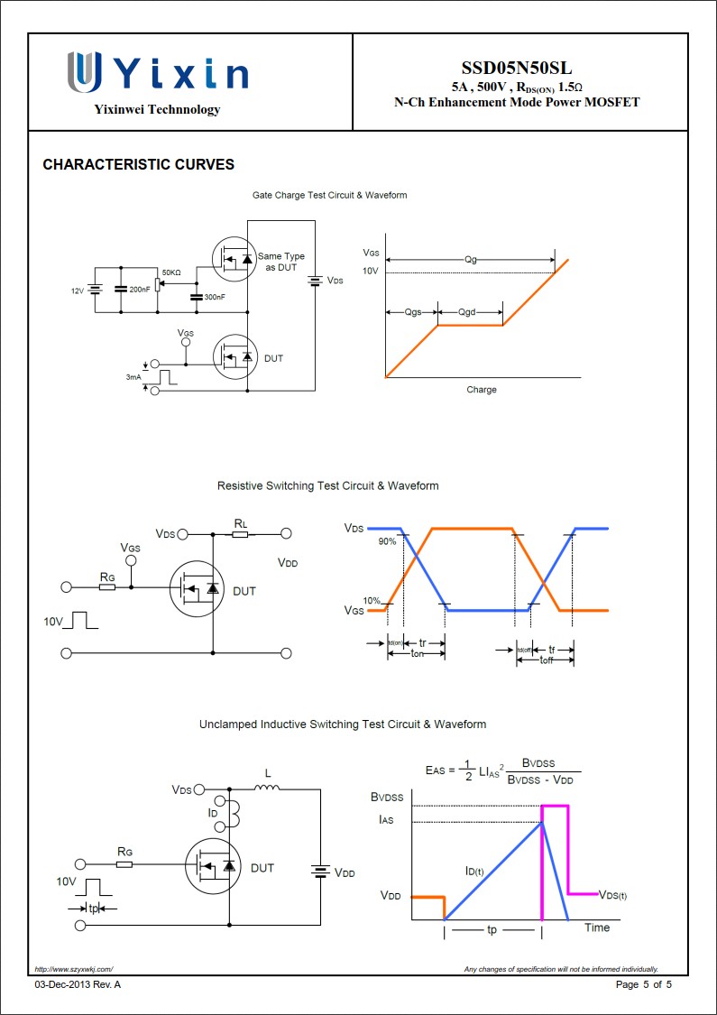SSD05N50SL規(guī)格書 SSD05N50SL規(guī)格書