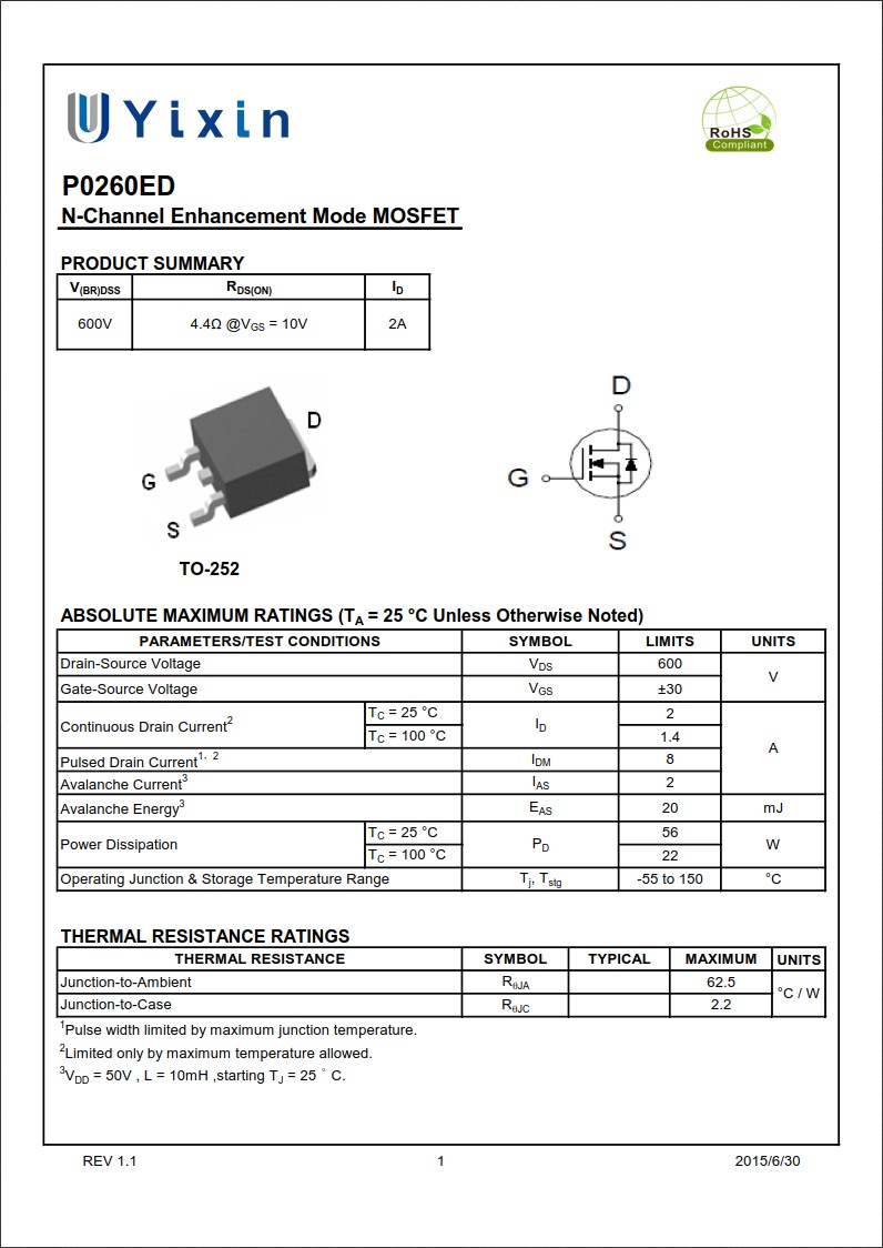 P0260ED規(guī)格書