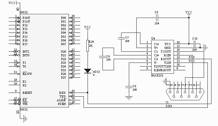 串行通信電路圖