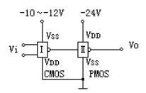 CMOS-PMOS集成電路接口