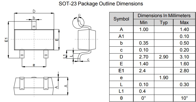 AO3401封裝規格 AO3401封裝規格