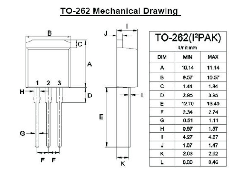 TO-262封裝尺寸