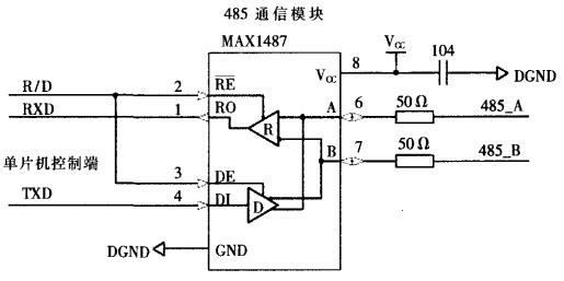 RS-485通信模塊原理圖 RS-485通信模塊原理圖