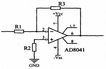 AD8041反比例放大電路