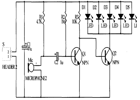 LED旋律燈的電路原理圖