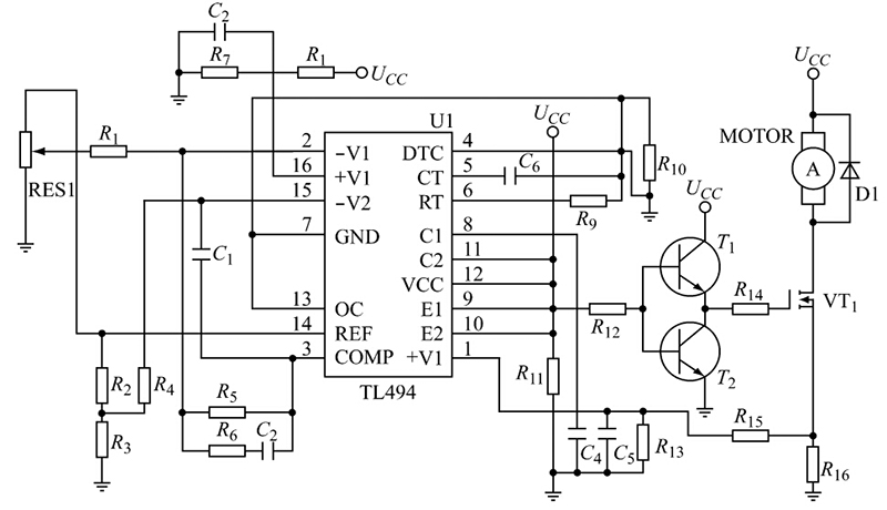 TL494推挽式輸出的電路設(shè)計(jì)