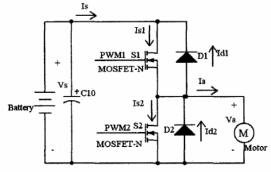 兩象限型直流斬波器電路原理圖