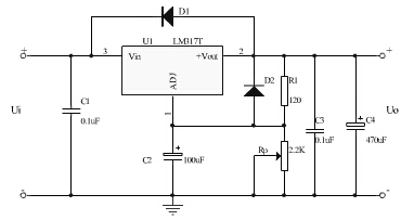 LM317調壓電路