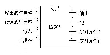 LM567引腳排列 LM567引腳排列