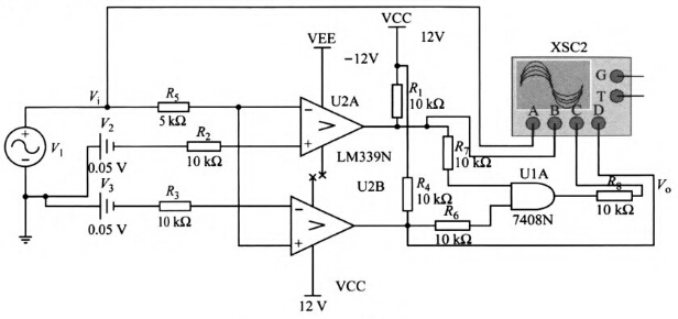 過零電路仿真原理圖