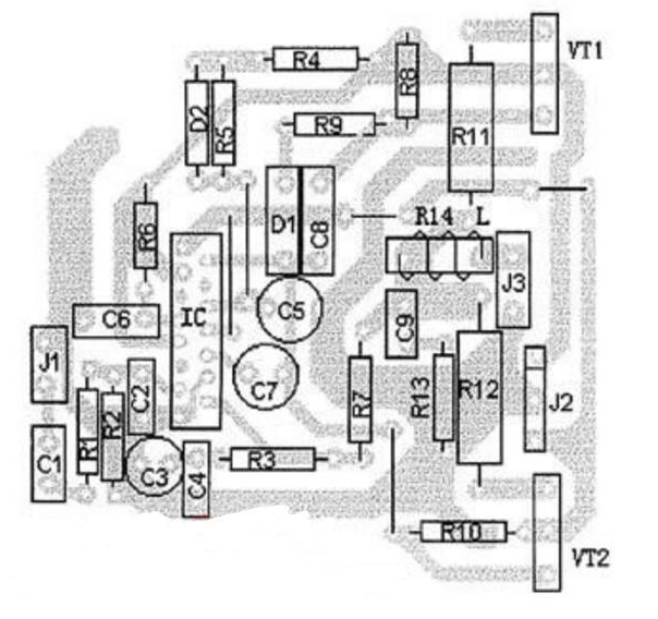 TDA7294推動的功率放大器PCB