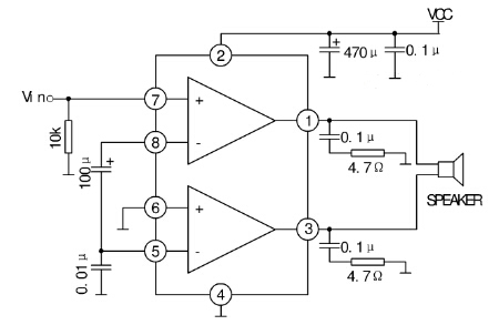 Bridge單聲道橋式(BTL)功放的典型應(yīng)用