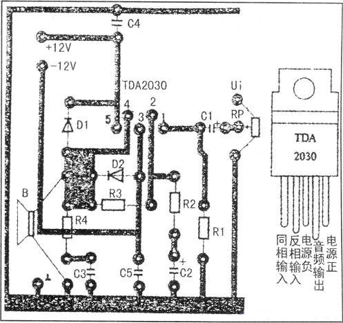 ±12V輸出直流穩(wěn)壓電源的印制電路板圖