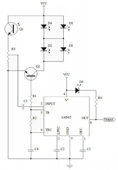紅外線測速傳感器電路圖 紅外線測速傳感器電路圖