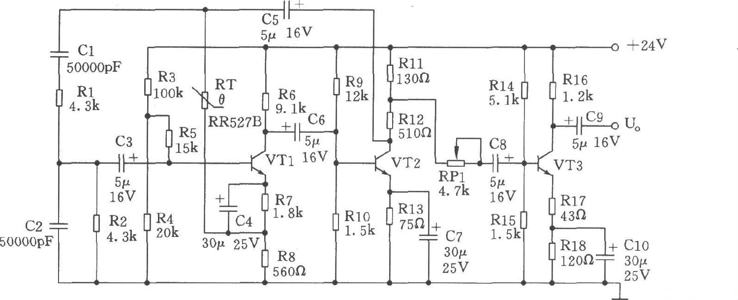 LM358的1kHz文氏橋信號發生器電路圖 LM358的1kHz文氏橋信號發生器電路圖