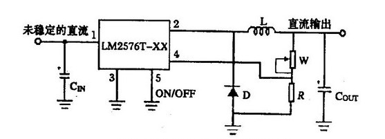 LM2576-ADJ 典型應(yīng)用電路 LM2576-ADJ 典型應(yīng)用電路